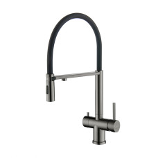 Смеситель кухонный Blue Water TUSAR Графит (Gun metal)