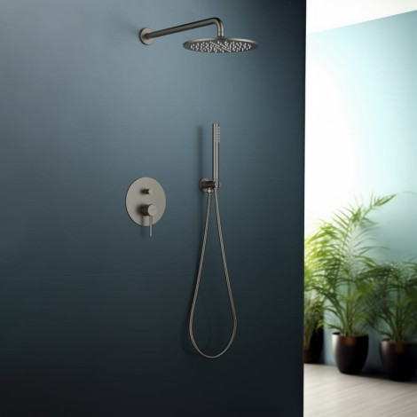 Душевой комплект Blue Water BOSTON BOS-ZKP.150 Графит (Gun metal)