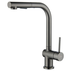 Смеситель кухонный Blue Water MAGOT PLUS Графит (Gun metal) под окно