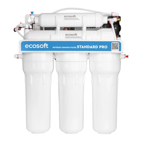 Фільтр зворотного осмосу Ecosoft Standard PRO з мінералізацією та помпою (MO550MPECOSTD)