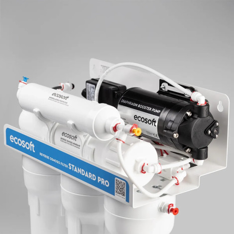 Фільтр зворотного осмосу Ecosoft Standard PRO з мінералізацією та помпою (MO550MPECOSTD)