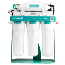 Фільтр зворотного осмосу Ecosoft PURE AquaCalcium Mint з помпою на станині 