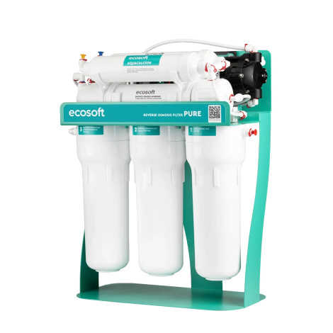 Фільтр зворотного осмосу Ecosoft PURE AquaCalcium Mint з помпою на станині (MO675PSMACECO)