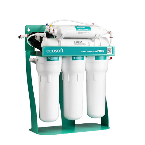 Фільтр зворотного осмосу Ecosoft PURE AquaCalcium Mint з помпою на станині (MO675PSMACECO)