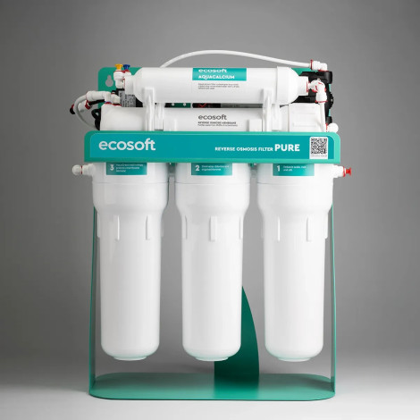 Фільтр зворотного осмосу Ecosoft PURE AquaCalcium Mint з помпою на станині (MO675PSMACECO)