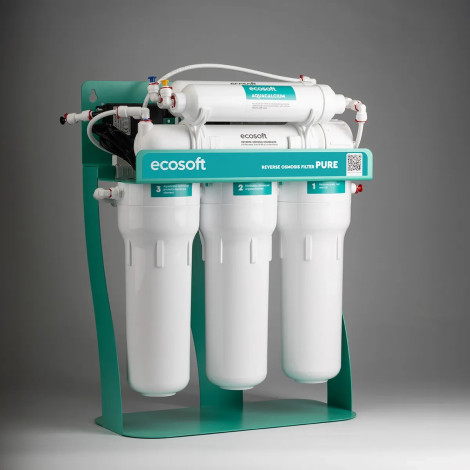 Фільтр зворотного осмосу Ecosoft PURE AquaCalcium Mint з помпою на станині (MO675PSMACECO)