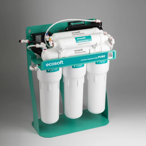 Фільтр зворотного осмосу Ecosoft PURE AquaCalcium Mint з помпою на станині (MO675PSMACECO)