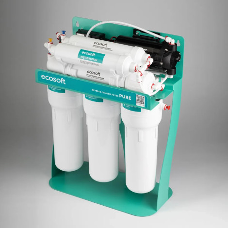 Фільтр зворотного осмосу Ecosoft PURE AquaCalcium Mint з помпою на станині (MO675PSMACECO)