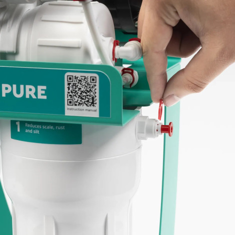 Фільтр зворотного осмосу Ecosoft PURE AquaCalcium Mint з помпою на станині (MO675PSMACECO)