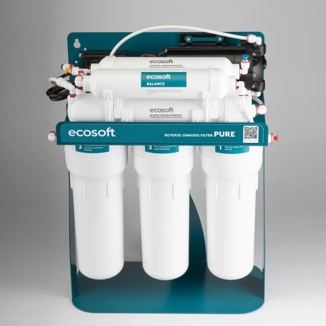 Фільтр зворотного осмосу Ecosoft PURE BALANCE з помпою на станині (MO675MBALPSECO)