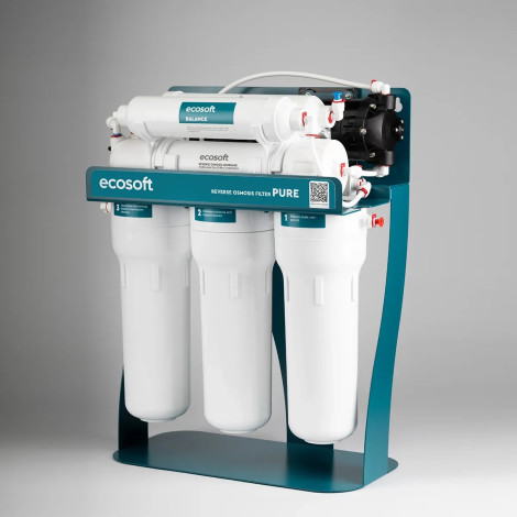 Фільтр зворотного осмосу Ecosoft PURE BALANCE з помпою на станині (MO675MBALPSECO)
