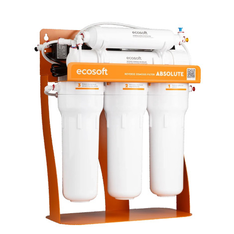Фільтр зворотного осмосу Ecosoft Absolute з мінералізатором з помпою на станині (MO675MPSECO)