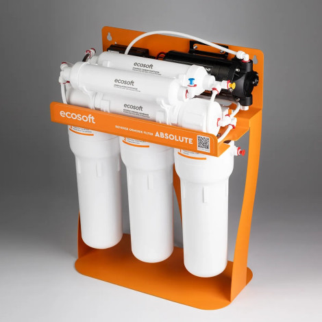 Фільтр зворотного осмосу Ecosoft Absolute з мінералізатором з помпою на станині (MO675MPSECO)