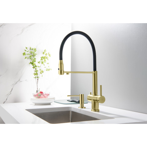 Смеситель кухонный Blue Water TUSAR Античная латунь