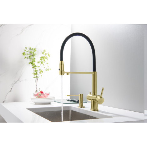 Смеситель кухонный Blue Water TUSAR Античная латунь
