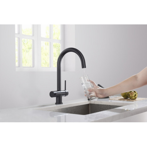 Смеситель кухонный Blue Water EDEN Черный матовый